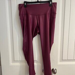 Adidas Women’s 1X Leggings, Zoe Saldana Collection, Victory Crimson - Primegree